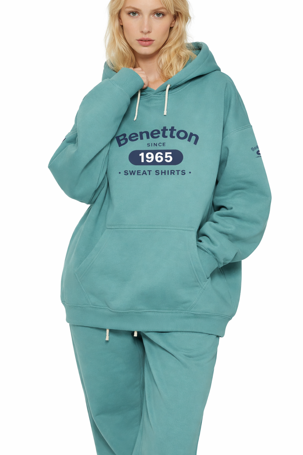 BENETTON F1 Oversize Fleeced Hoodie